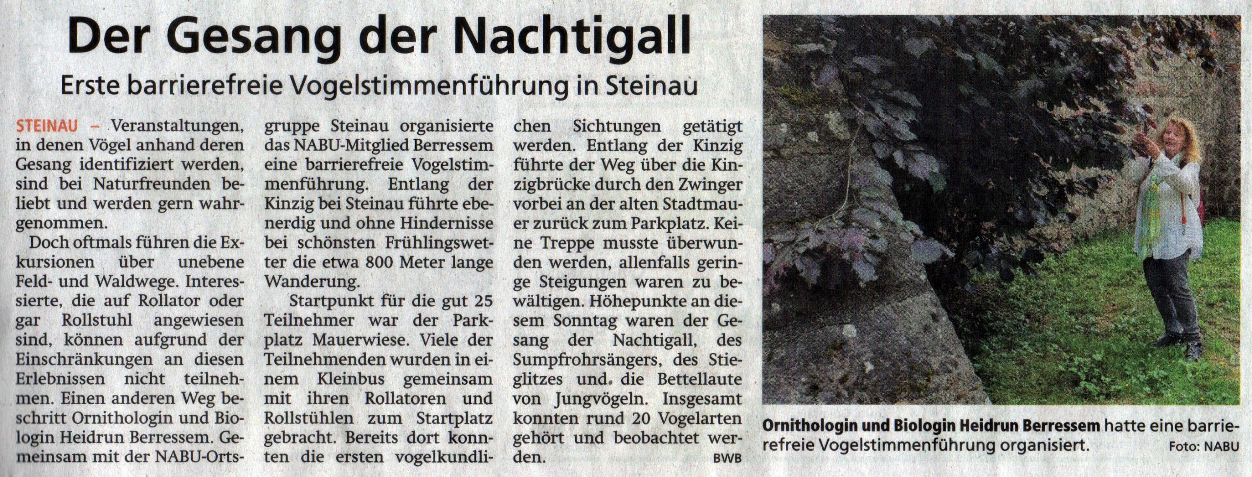 Gesang der Nachtigall